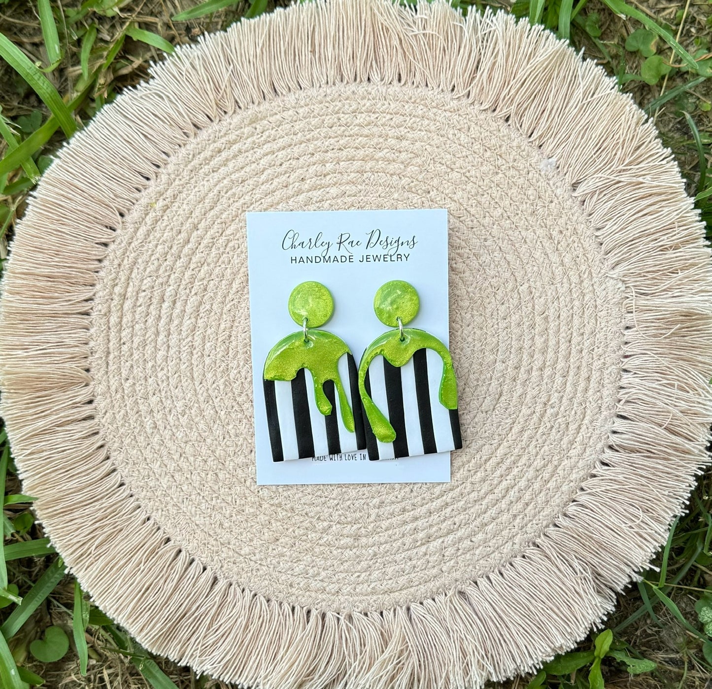 Beetlejuice inspired slime dangles