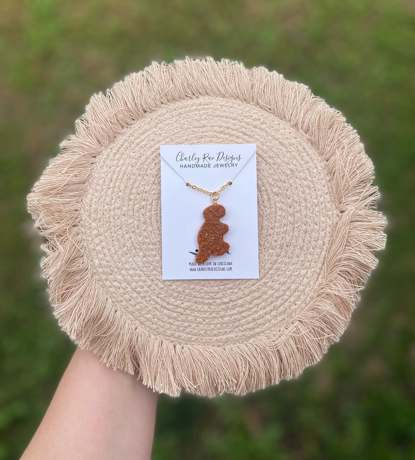 Dino nuggie necklace