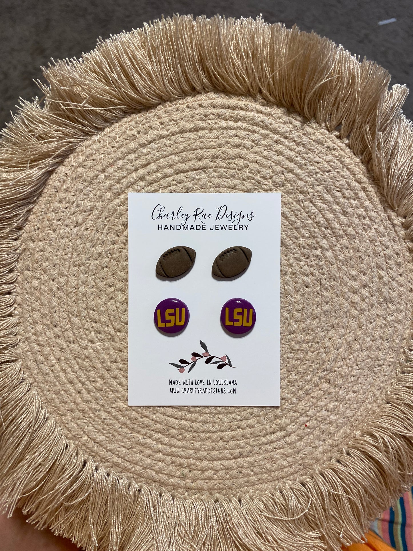 LSU Game Day Stud Set