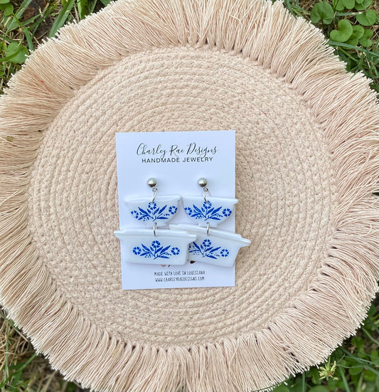 Cornflower Blue Nesting Bowl Dangles