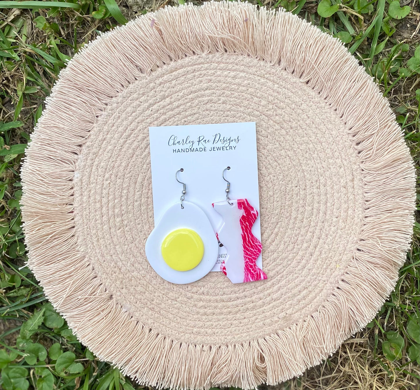 Eggs and Bacon dangles