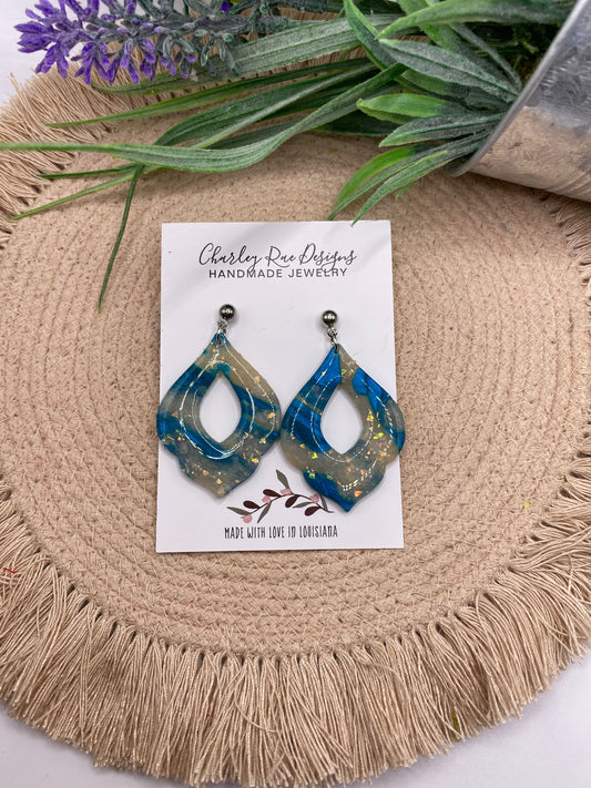 Rylee-Peacock blue and Opal