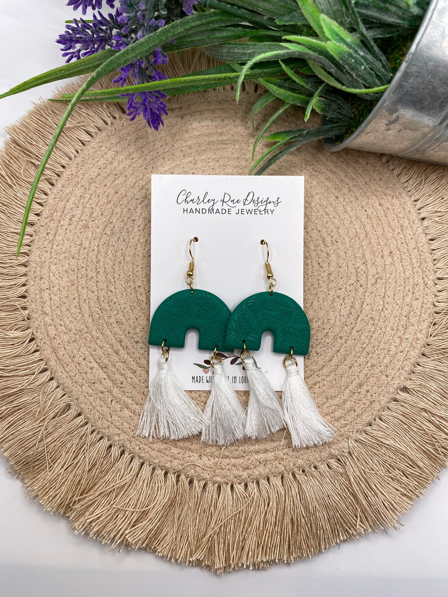 Leaf embossed Sienna