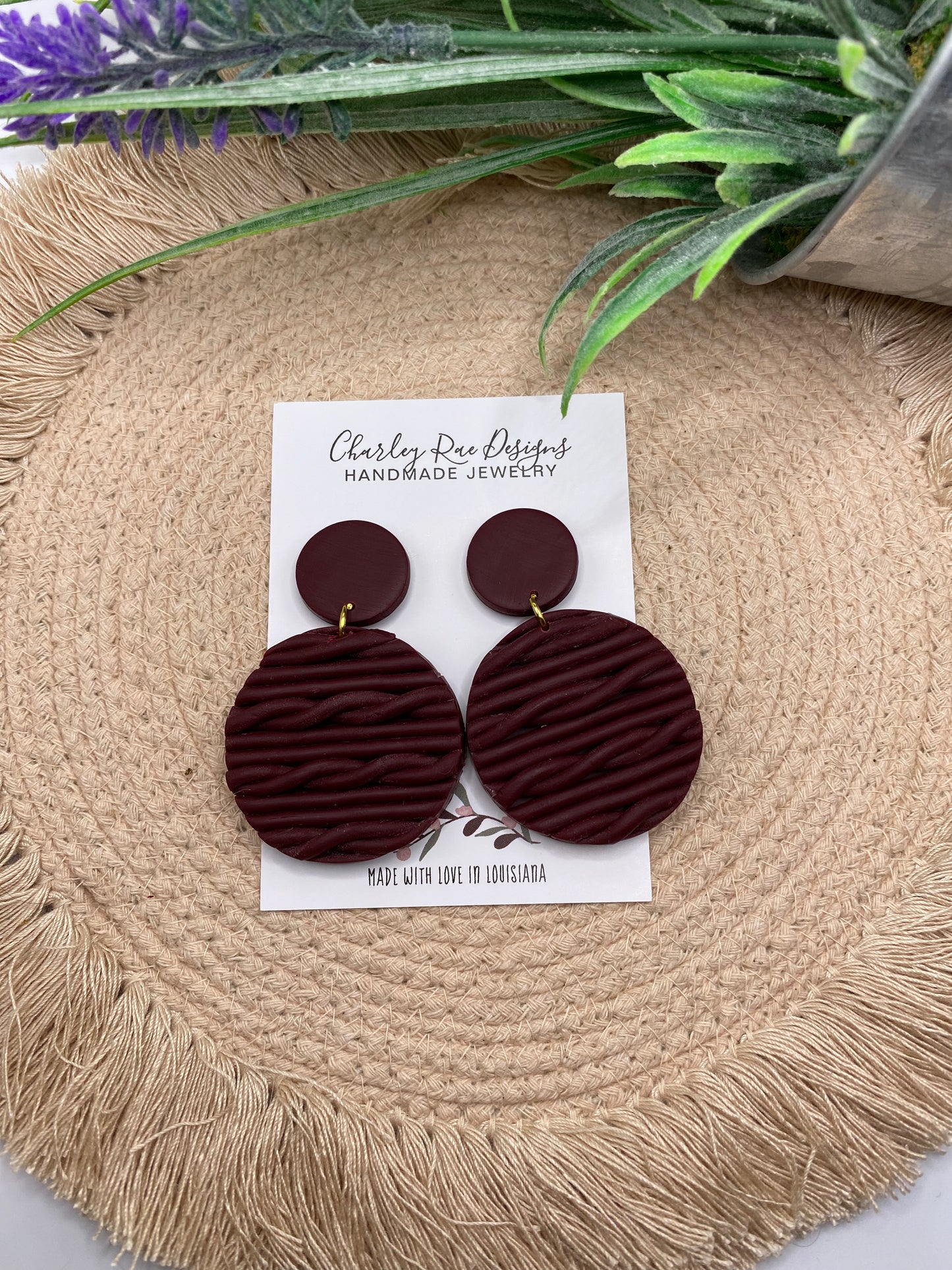 Circle Sweater Weather-Burgundy