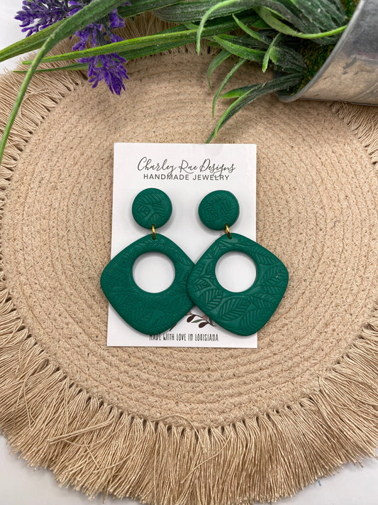 Leaf Embossed Morgan-Green