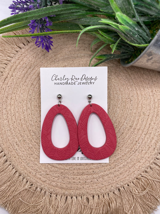 Pink leaf Embossed Fiona