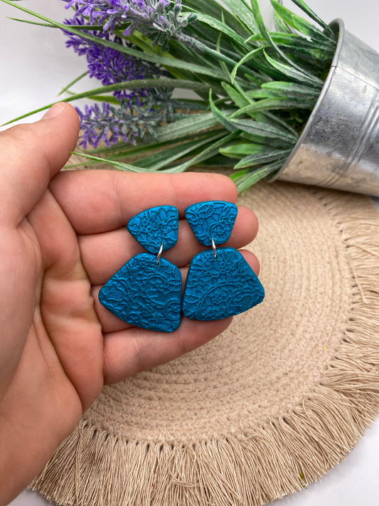 Spanish lace Ida-Peacock Blue