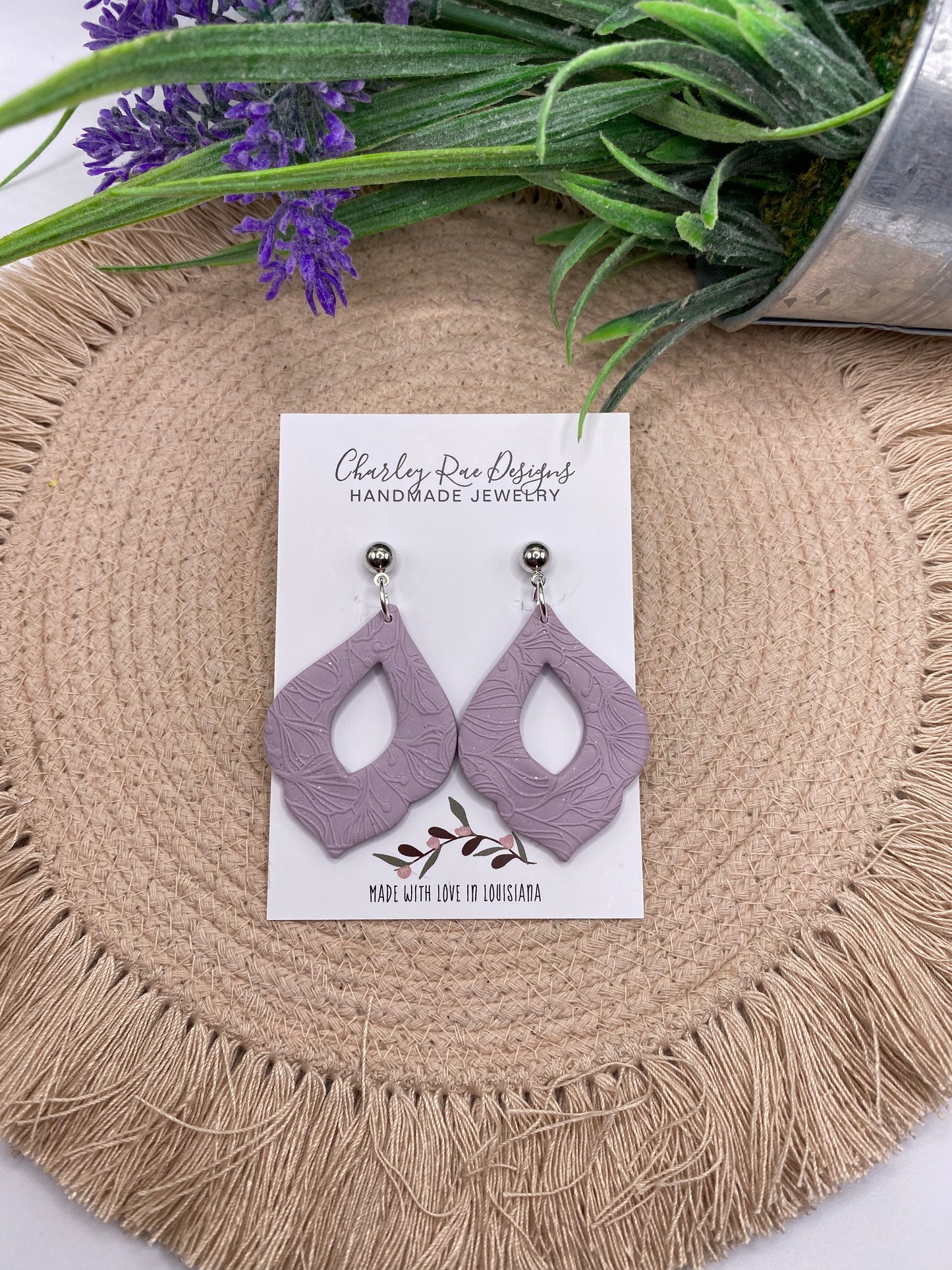 Floral Embossed Rylee-Lilac