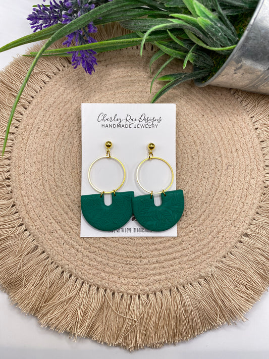 Embossed Stacked Sienna-Green