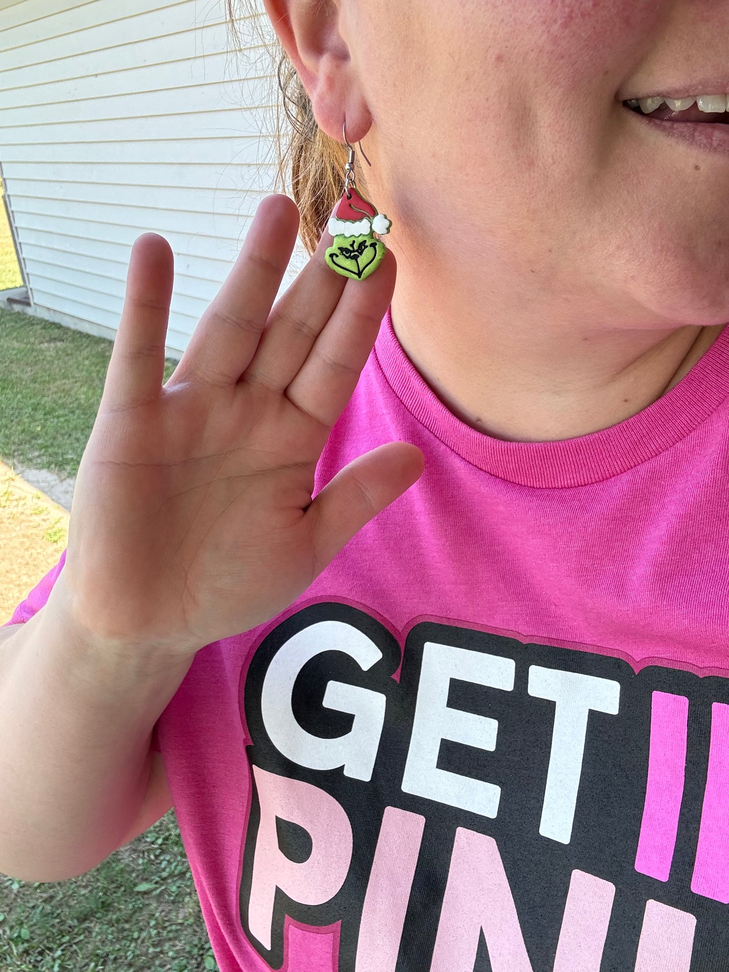 Grinch Inspired Earrings