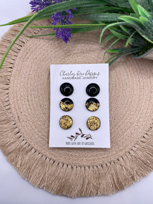 Black and Gold stud pack