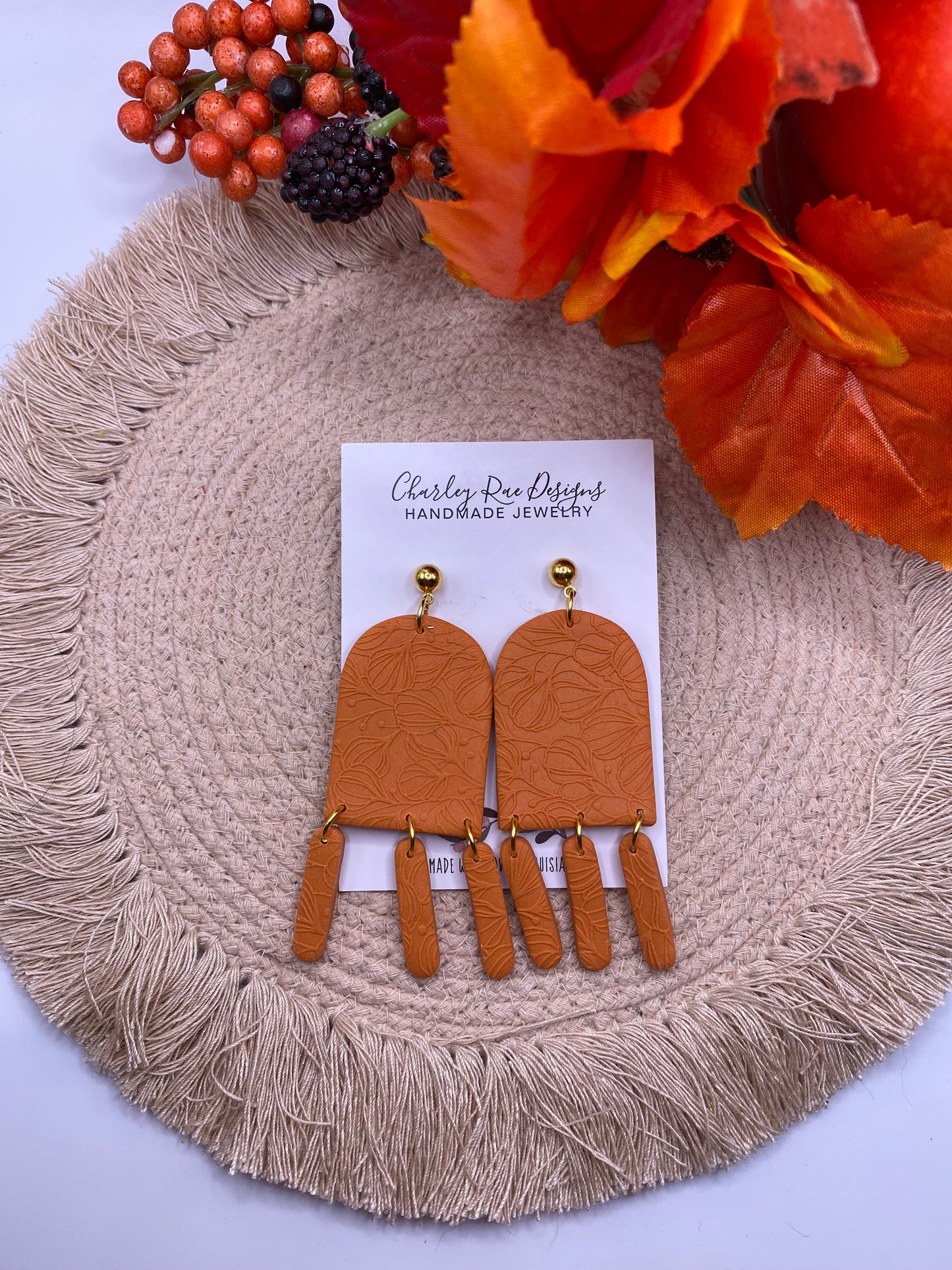 Clay tassels-Orange