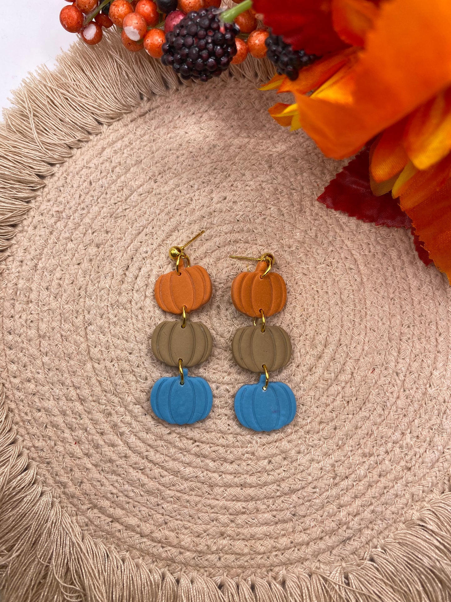 Pumpkin Trio Dangles