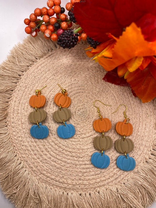 Pumpkin Trio Dangles