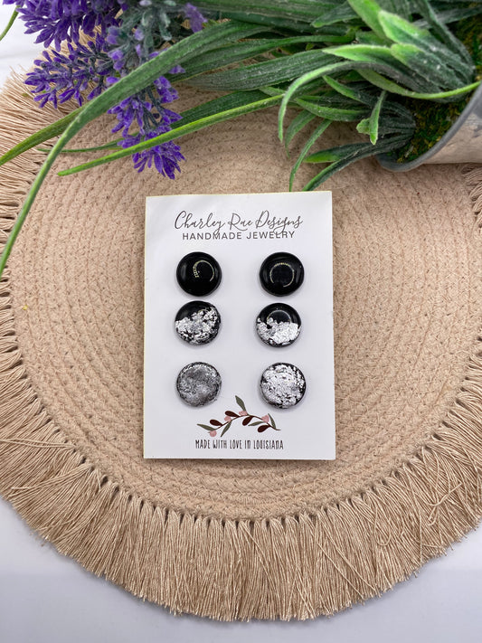 Black and Silver stud pack