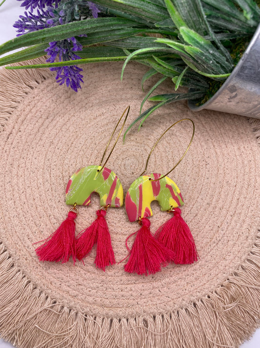 Watermelon Sugar Sienna hoops