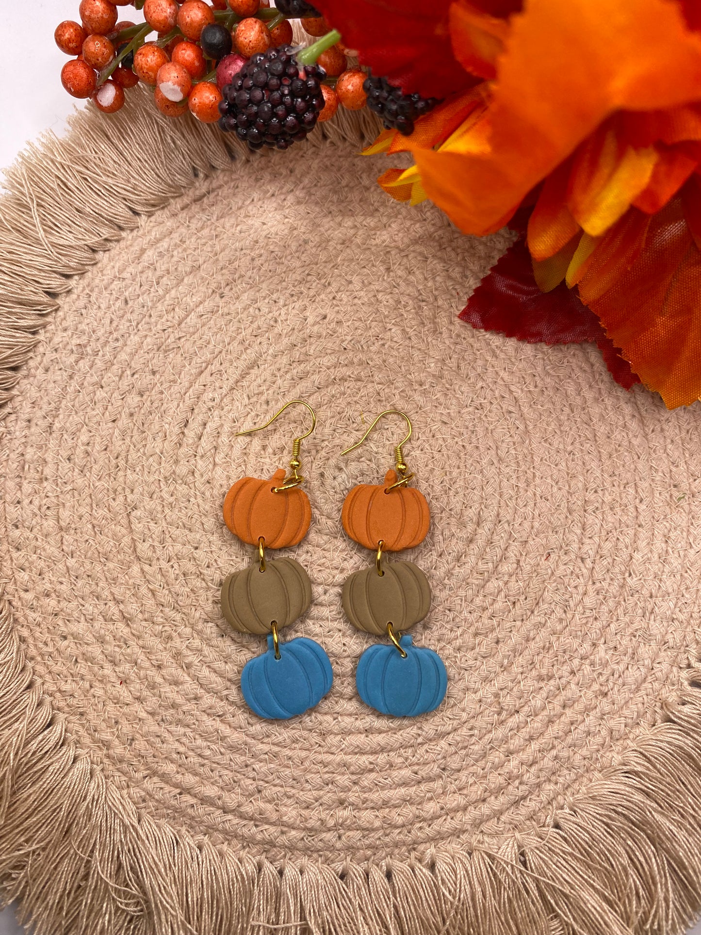 Pumpkin Trio Dangles